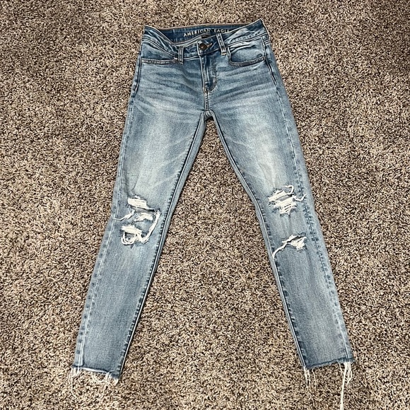 American Eagle Skinny Jeans Size 00 - Picture 2 of 5